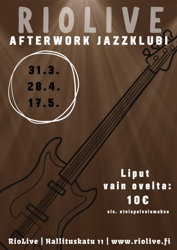 RioLive TimeOut Afterwork klubi: House Band feat. Anne-Mari Kanniainen